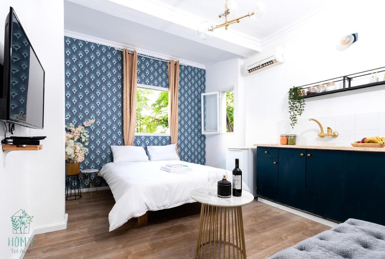 Stylish Studio Apartments On Dizengoff By Homy Tel Aviv Eksteriør billede