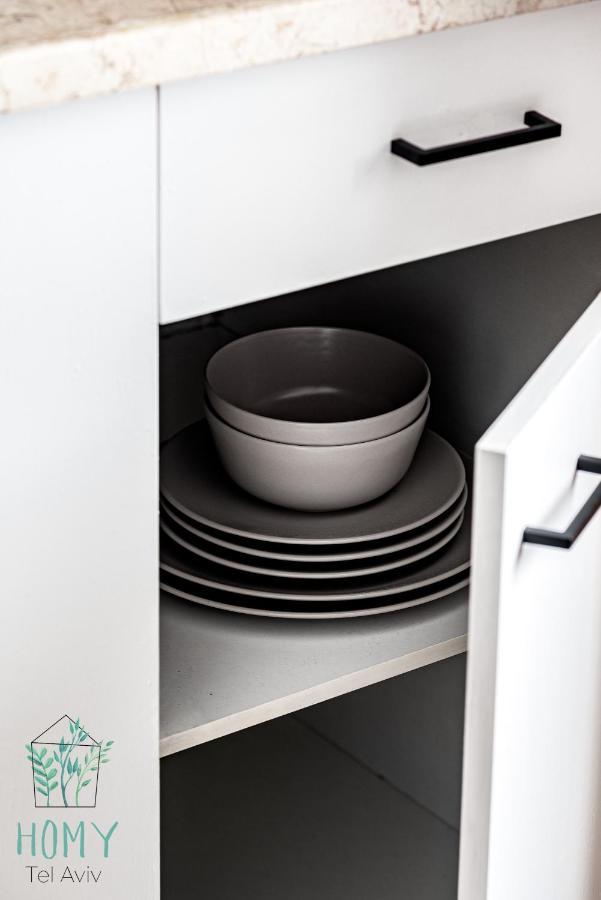 Stylish Studio Apartments On Dizengoff By Homy Tel Aviv Eksteriør billede