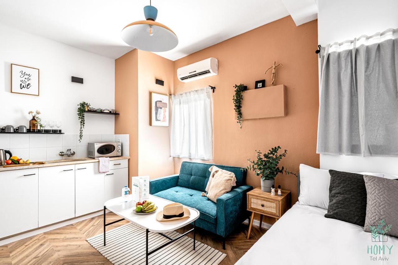 Stylish Studio Apartments On Dizengoff By Homy Tel Aviv Eksteriør billede