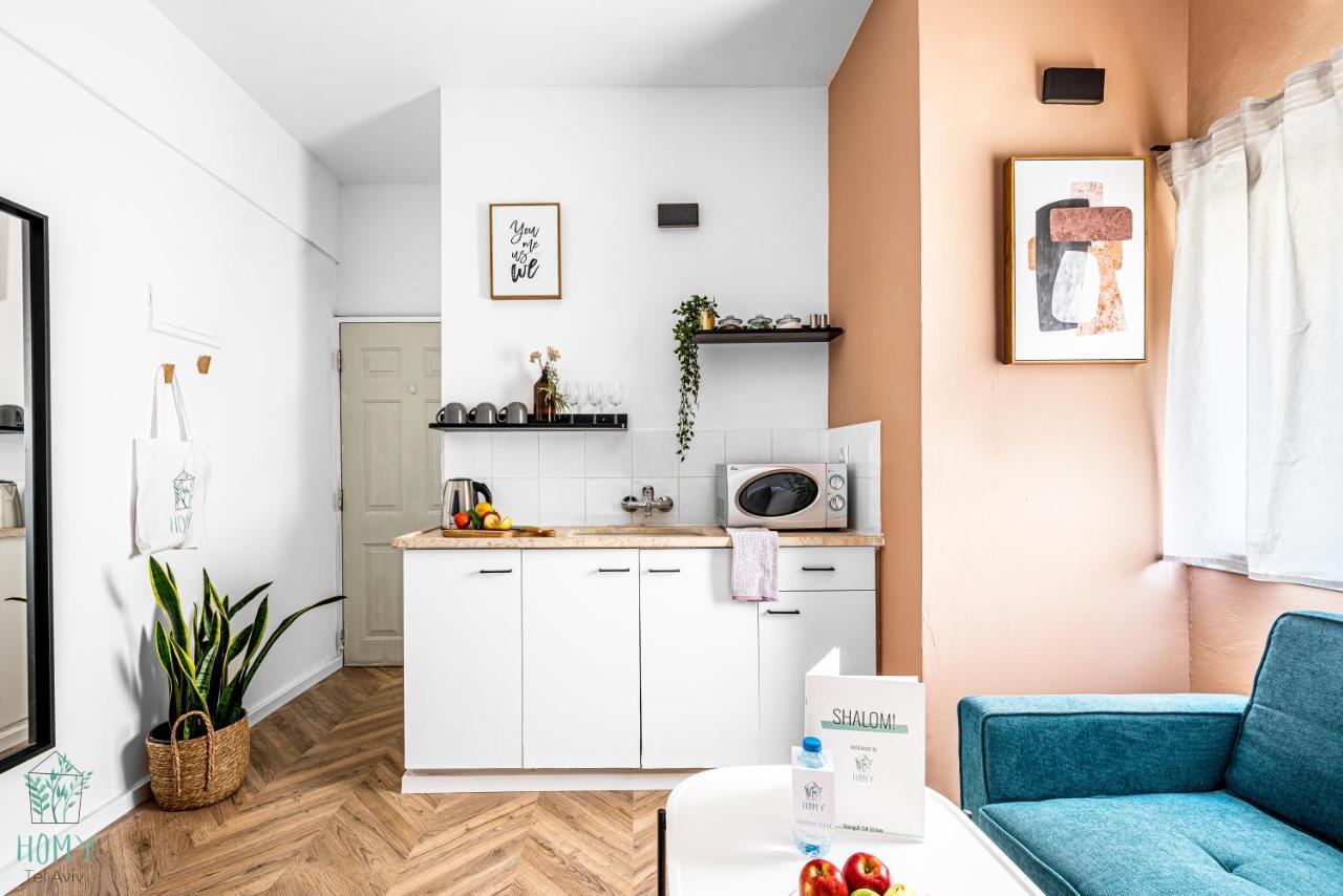 Stylish Studio Apartments On Dizengoff By Homy Tel Aviv Eksteriør billede