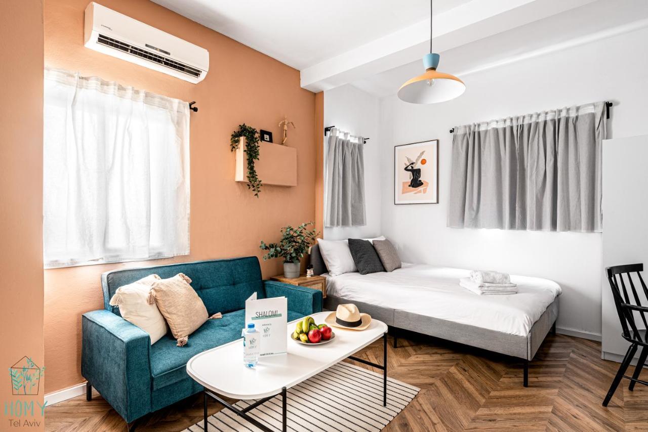 Stylish Studio Apartments On Dizengoff By Homy Tel Aviv Eksteriør billede